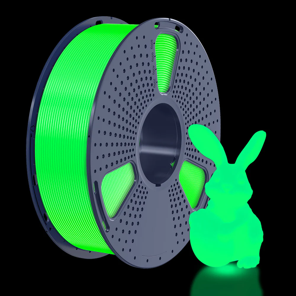 PETG Glow in The Dark (люминесцентный) пластик SUNLU для 3D принтера 1,75 Зеленый 1 кг