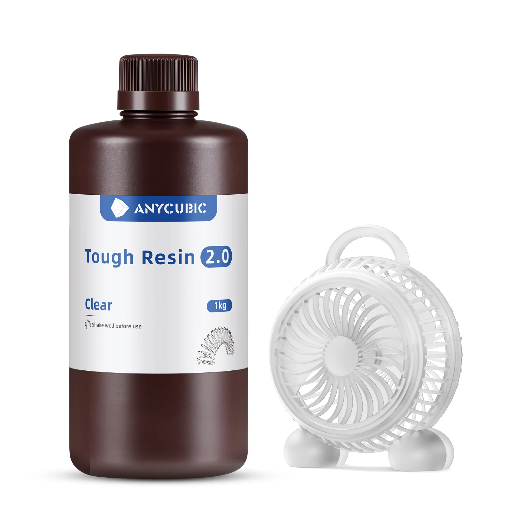 Фотополимер Anycubic Tough Resin 2.0, прозрачный, 1кг