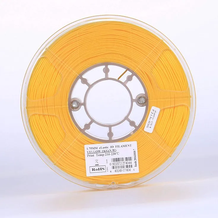 Катушка eLastic-пластика ESUN 1.75 мм 1кг., желтая