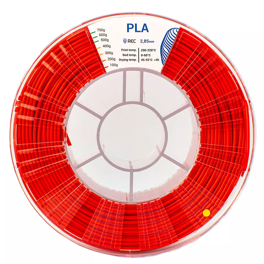 REC PLA пластик 2,85 Красный 0.75 кг