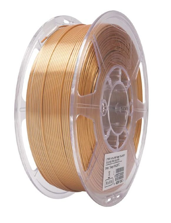 Катушка пластика ESUN ePLA-Silk Magic 1.75 мм 1 кг, золото-серебро (переходный 2 цвета)