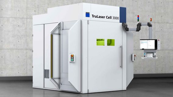 TruLaser Cell 3000 с ротационным устройством смены