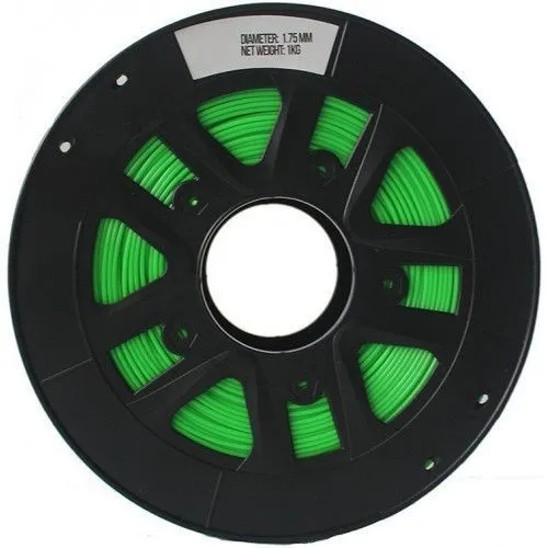 PETG пластик Solidfilament 1,75 мм прозрачный зеленый 1 кг