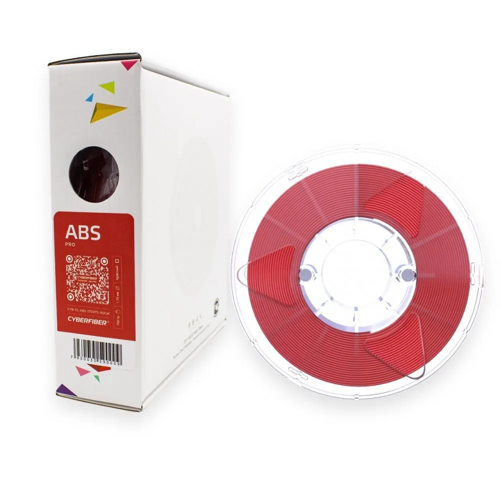 ABS PRO пластик CyberFiber 1.75 мм 0.75 кг красный