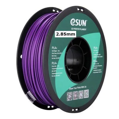 Катушка пластика PLA+ (улучшенный) ESUN 2.85 мм 1кг., фиолетовая