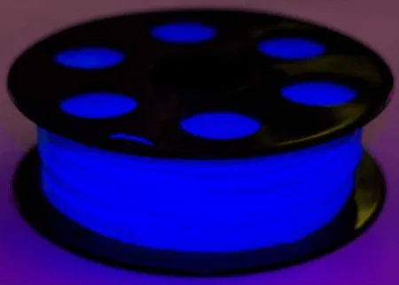 PETg пластик Bestfilament для 3D-принтеров голубой флуоресцентный 1 кг 1,75 мм