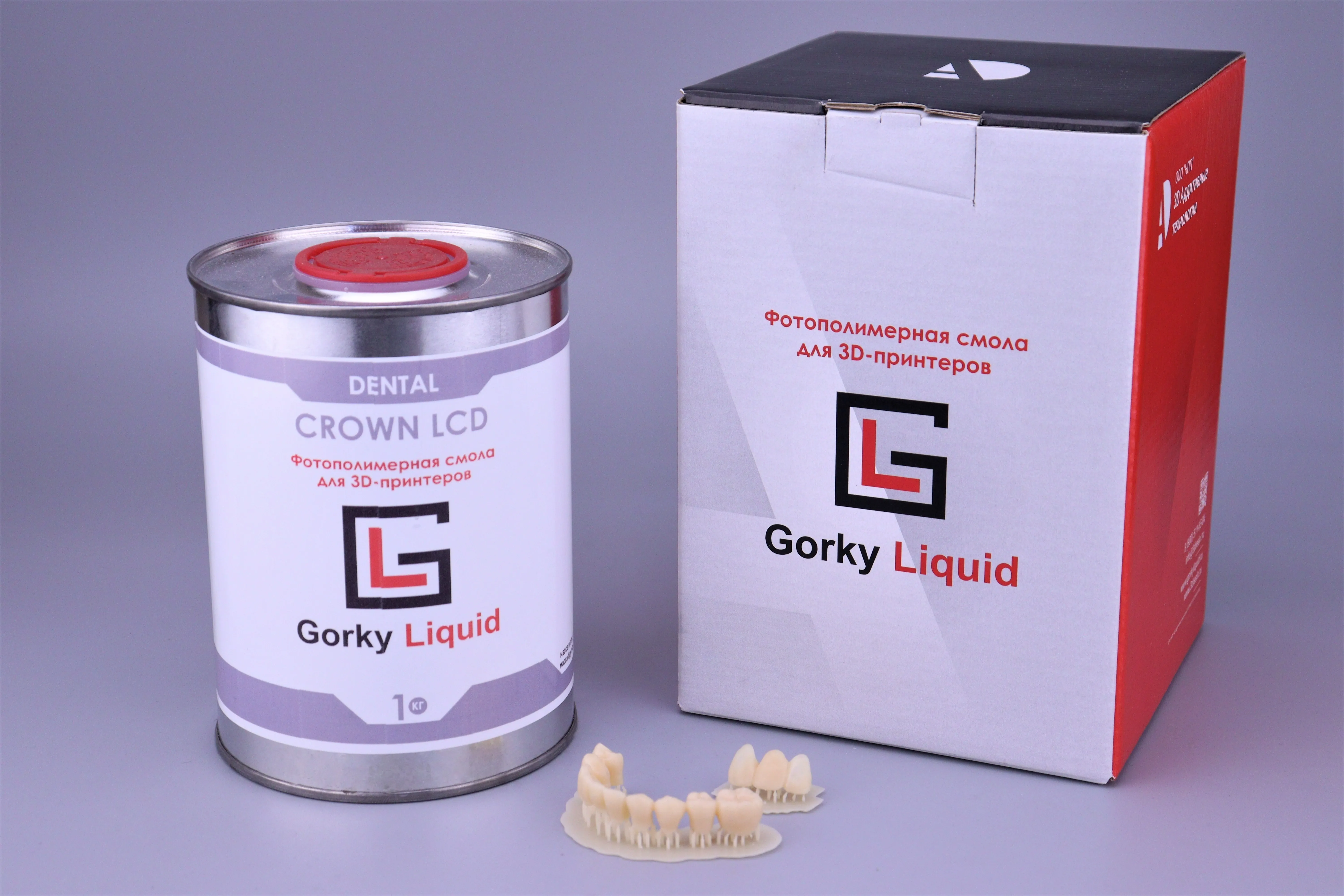 "Dental Crown" A3 LCD/DLP 1 кг фотополимерная смола Gorky Liquid