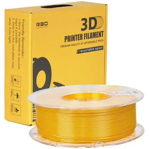 PLA Silk пластик Solidfilament 1,75 мм золотой 1 кг