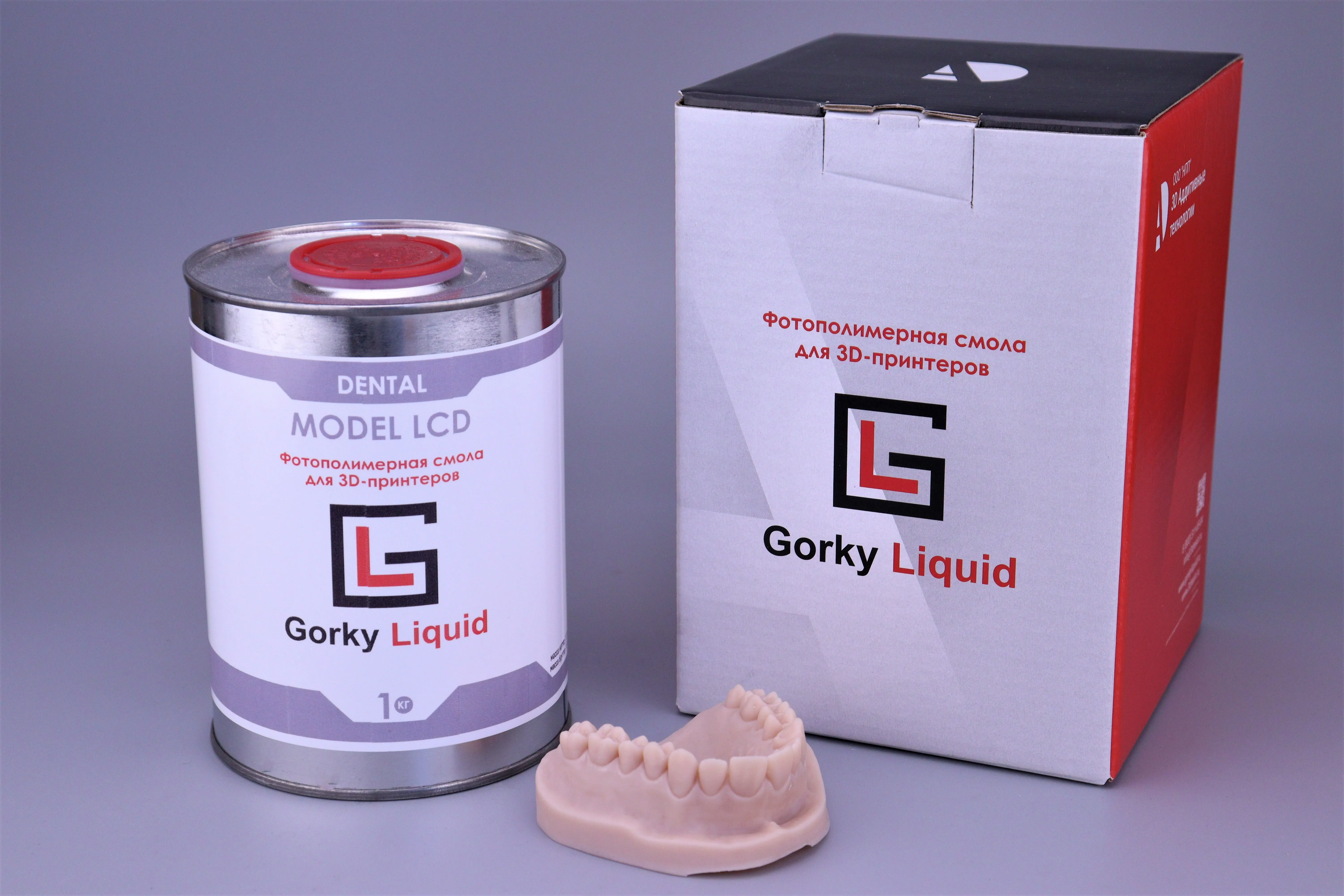 "Dental Model" LCD/DLP Peach 1 кг фотополимерная смола "Gorky Liquid "