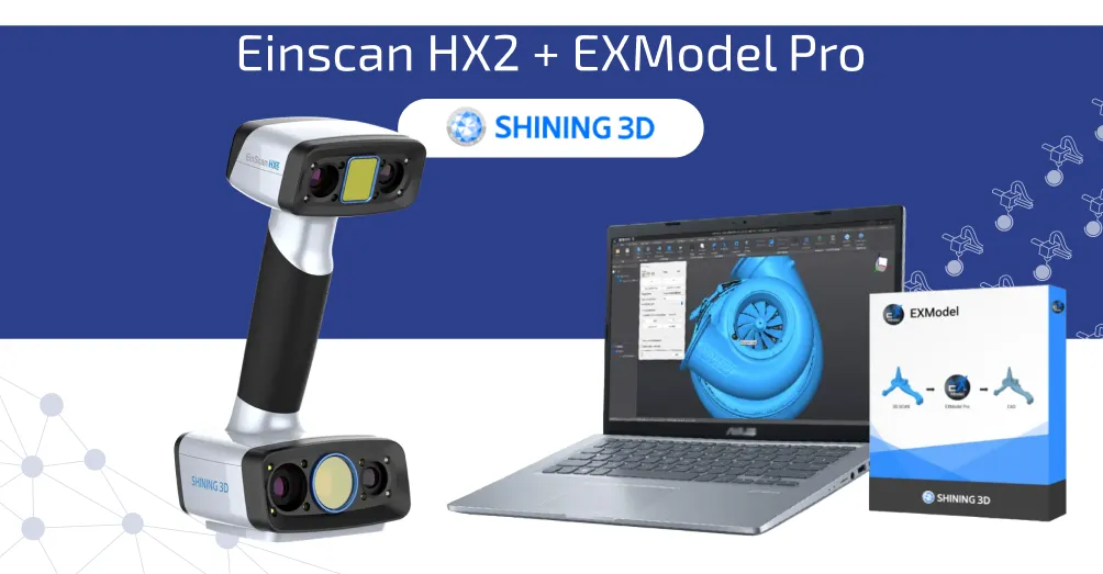 3D сканер Shining 3D Einscan HX2 + Программное обеспечение EXModel Pro